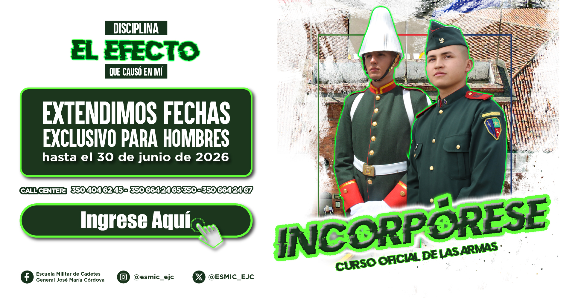 Extendimos fechas exclusivo para hombres