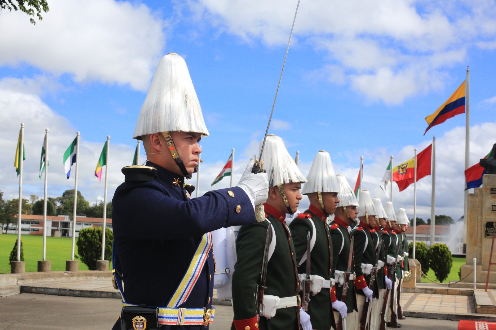 Visita curso militar ´450 años de la fundación de Santafe de Bogotá´